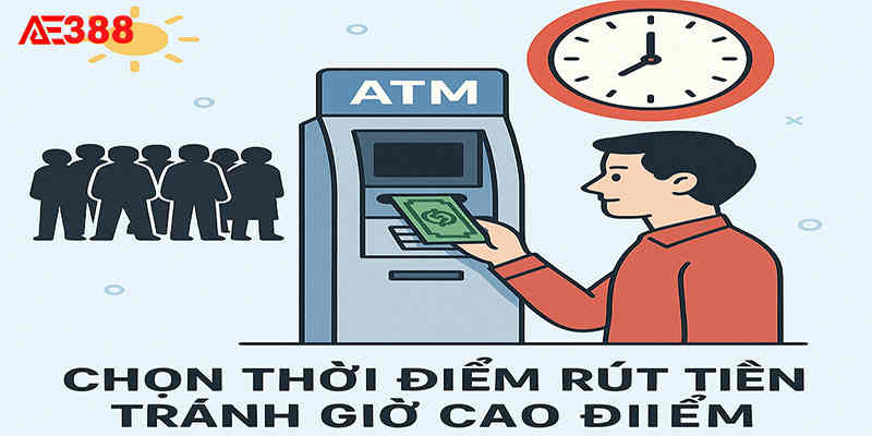 Chọn thời điểm rút tiền AE388 tránh giờ cao điểm
